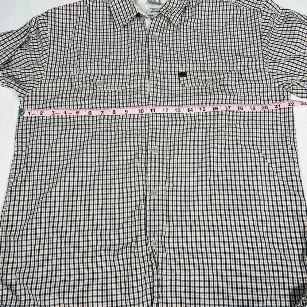 The North Face A5 Series Mens Medium Plaid Long Sleeve Button Down Cotton Shirt